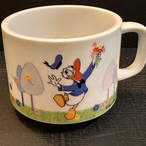 DD Japan Donald Duck Mug Vintage Walt Disney‎ Cartoon Porcelain Drink Coffee Cup